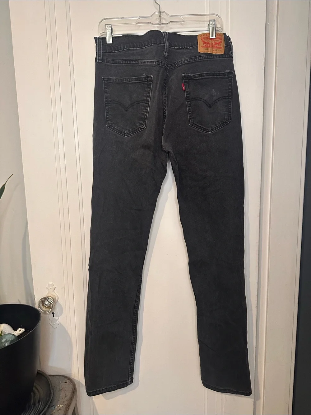 Levi's 514 Men's Black Straight Jeans 34x36